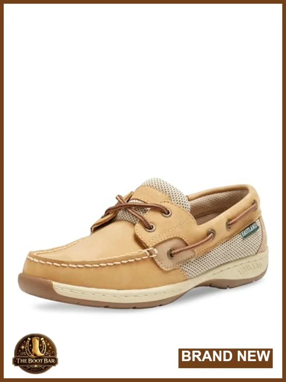 Leather Lace-Up Boat Shoes with Padded Insole